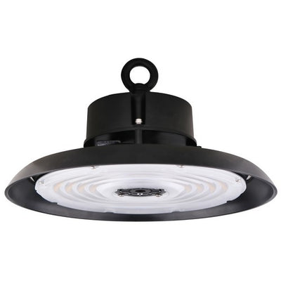 Morris Products 150 Watt 120-277V LED UFO High Bay Light Black Finish Specification Grade 4000K Cool White Black 