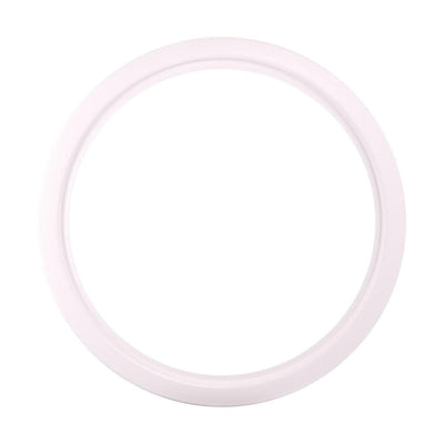 Satco 8 Inch Round Goof Ring with 10 1/8 Inch Outside Diameter White  