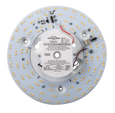 Keystone Technologies 8 Inch 13/17/20W Circular Power and Color Selectable LED Light Engine 3000/3500/4000/5000K Selectable  