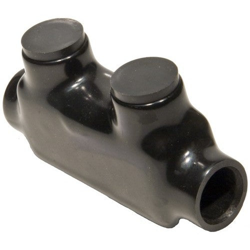 Morris Products 2/0-6 Black Insulated In-Line Splice Power Connector   