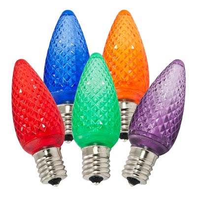 American Lighting Five LED C9 Bulbs Only - For Use with American Lighting Seasonal Light String Multi  