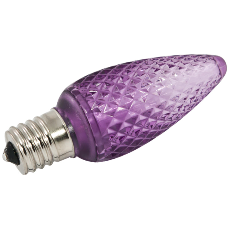 American Lighting Five LED C9 Bulbs Only - For Use with American Lighting Seasonal Light String Purple  