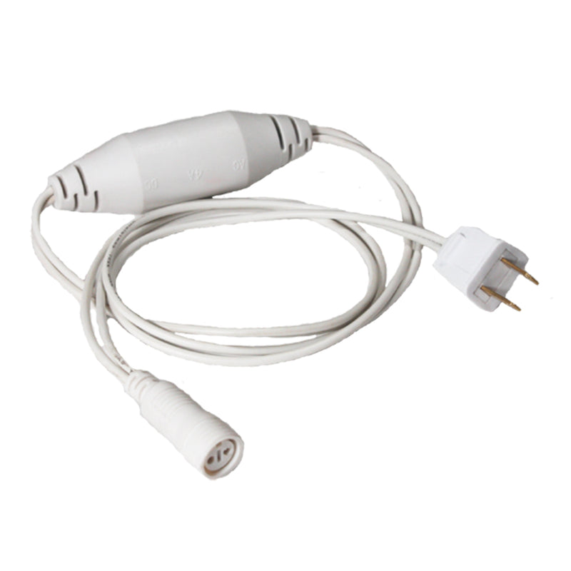 American Lighting Commercial Coaxial Power Adapter for American Lighting Holiday Lights White  