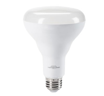 Keystone Technologies 9 Watt Essential Series LED Reflector BR30 Light Bulb Dimmable 80 CRI Base 120V 2700K Warm White  
