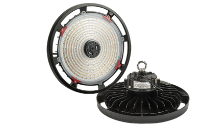 Keystone Technologies 100 Watt Dimmable XFit LED Round High Bay Fixture 120-277V 4000K Cool White  