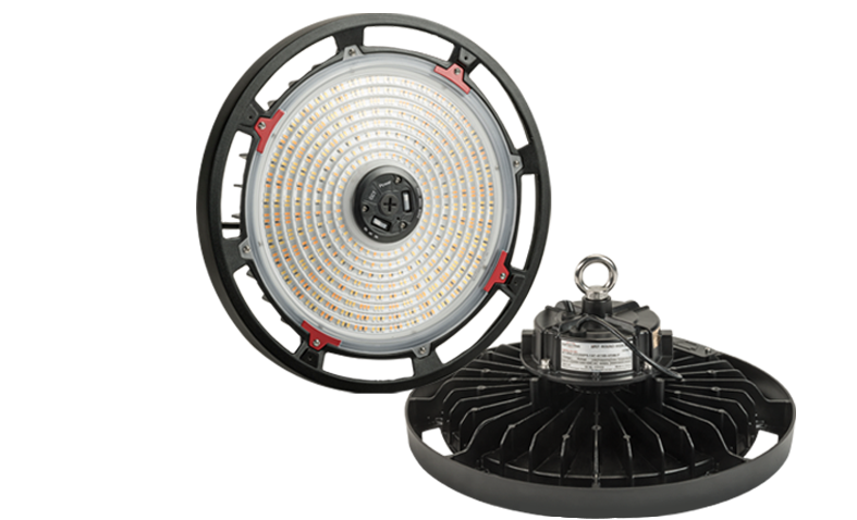 Keystone Technologies 150 Watt Dimmable XFit LED Round High Bay Fixture 120-277V Gen 2 4000K Cool White  