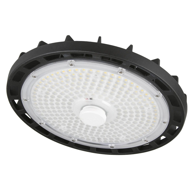 ESL Lighting 180 Watt DLC Listed LED Economy Round High Bay 5000K 5000K Daylight Black 