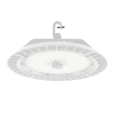 ESL Lighting 100/120/150/200 Wattage Selectable 120 Degree LED Round High Bay Light Fixture 4000K Cool White White 