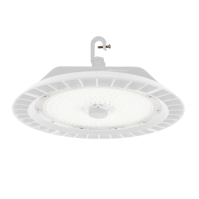 ESL Lighting 100/120/150/200 Wattage Selectable 60 Degree LED Round High Bay Light Fixture 4000K Cool White White 