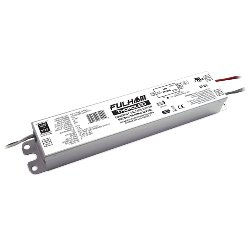 Fulham T1M1UNV012V-60L 60 Watt LED 5000mA Constant Voltage Driver   