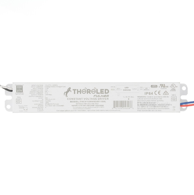 Fulham THCV1UNV024V-100L 100 Watt LED 4100mA Constant Voltage Driver   