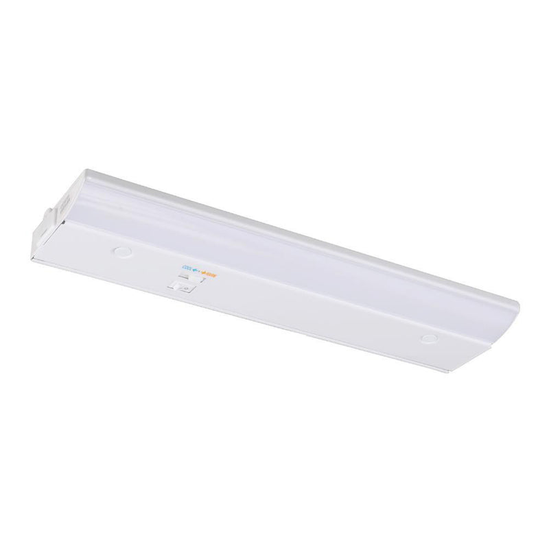 Good Earth Lighting 12 Inch LED CCT Selectable Under Cabinet Light Bar 2700/3400/4000K Selectable White 