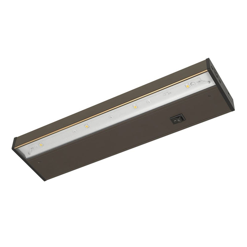 Good Earth Lighting 14 Inch LED 120 Volt Under Cabinet Light Fixture 3000K Warm White Bronze 