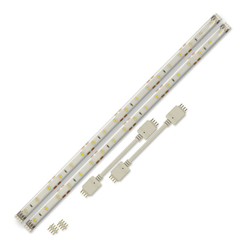 Good Earth Lighting 12 Inch 2 Piece LED Flexible Tape Expansion Strip Kit 3000K 3000K Warm White White 