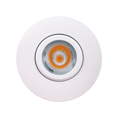 Green Creative 2 Inch miniFIT LED Gimbal Downlight 120V Line Voltage Dimming White Trim 2700K Warm White White 