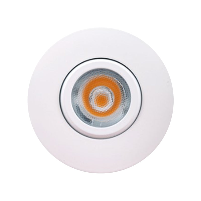 Green Creative 2 Inch miniFIT LED Gimbal Downlight 120V Line Voltage Dimming White Trim 2700K Warm White White 