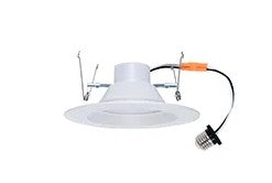 Halco Lighting Technologies 5 to 6 Inch 9 Watt 810 Lumens 90CRI 120V Wet Location Dimmable LED Downlight Retrofit 2700K Warm White White 