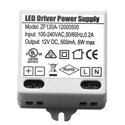Morris Products 6 Watt LED 12V Linkable Magnetic Base Under Cabinet Hard Wire Power Supply   