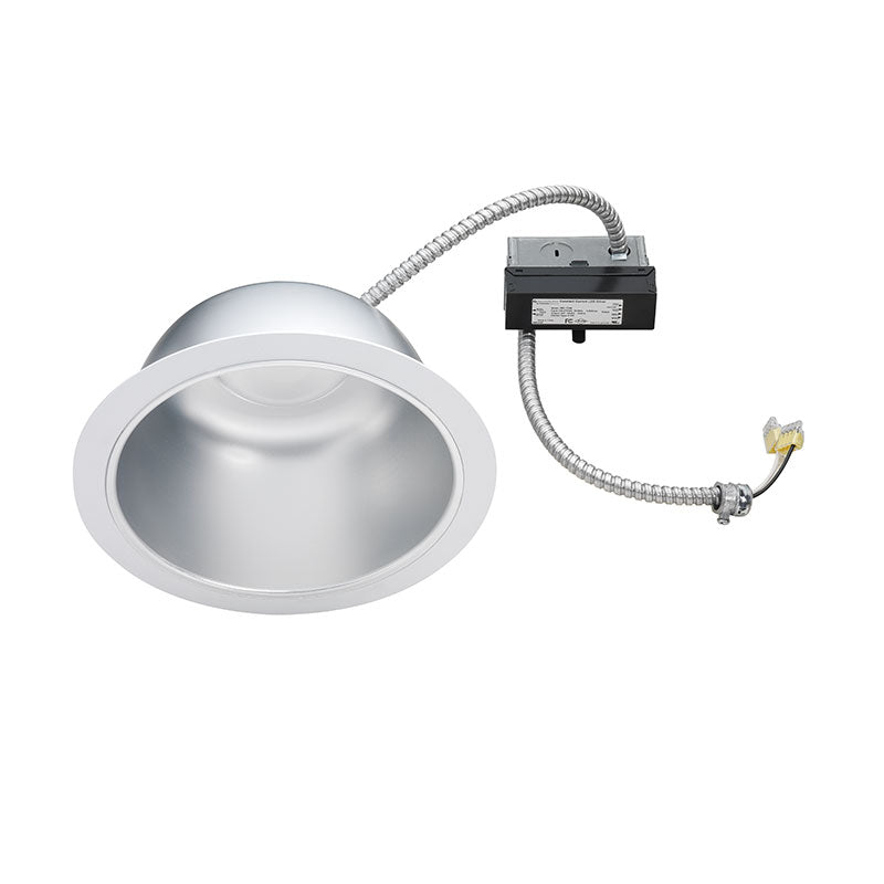 Juno 8 Inch 27 Watt 2400 Lumen 120-277V LED Commercial Retrofit with Haze Reflector 3000K Warm White  