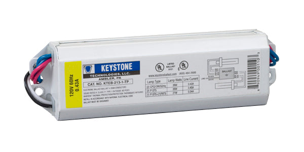 Keystone Technologies KTEB-213-1-TP 120 Volt T12 Electronic Ballast   