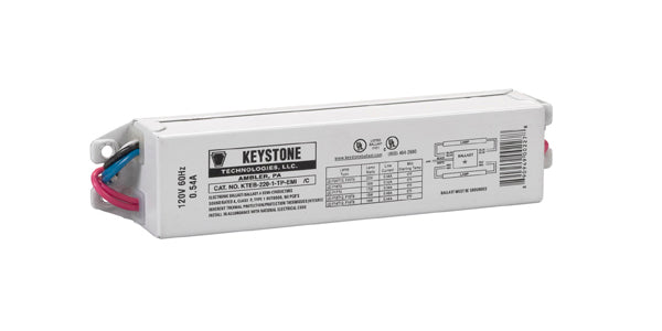Keystone Technologies KTEB-220-1-TP-EMI 120 Volt T12 Electronic Ballast   