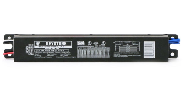 Keystone Technologies KTEB-432-UV-PS-L-P 120-277 Volt T8 Electronic Ballast   