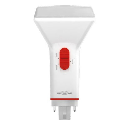 Keystone Technologies 8.5 Watt 2-Pin Compact Color Selectable LED Vertical PL Lamp 2700/4000/5000K Color Selectable  