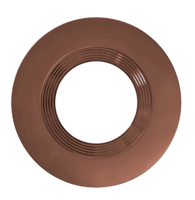 Keystone Technologies 4 Inch Residential Can Retrofit LED Baffled Downlight Trim Bronze  