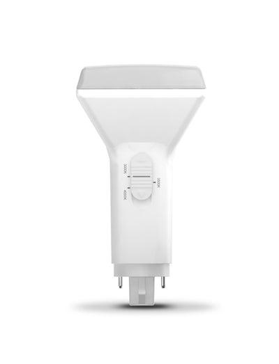 EiKO 8.5 Watt Vertical Selectable LED Type A/B Hybrid PL Light Bulb 3000/3500/4000K Selectable  