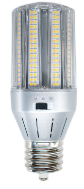 Light Efficient Design 18 Watt Color Selectable LED Bollard Retrofit with EX39 Mogul Base 120-277V 3000/4000/5000K Selectable  
