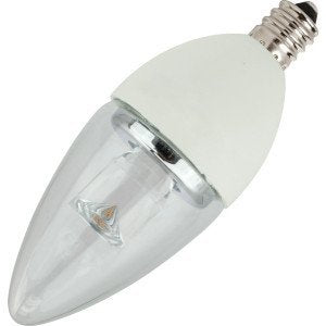 TCP 4 Watt Dimmable LED E12 Candelabra Bulb 2700K 2700K Warm White  
