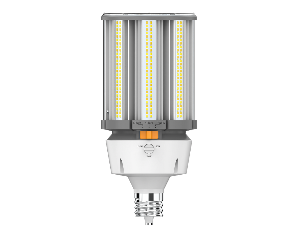 80 100 120 Watt LED Wattage and Color Selectable HID Corn Cob EX39