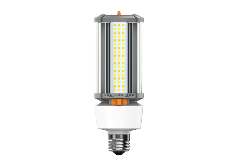 EiKO 12/18/27 Watt LED Wattage and Color Selectable HID Corn Cob E26 Base 3000/4000/5000K Selectable  