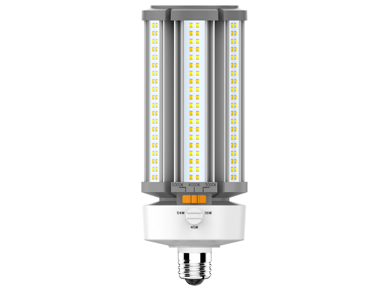 EiKO 27/36/45 Watt LED Wattage and Color Selectable HID Corn Cob E26 Base 3000/4000/5000K Selectable  