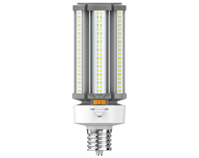 EiKO 36/45/54 Watt LED Wattage and Color Selectable HID Corn Cob EX39 Base 3000/4000/5000K Selectable  