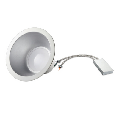 Morris Products 10 Inch 30 Watt Commercial LED 120-277V High Hat Downlight Retrofit 4000K Cool White White 