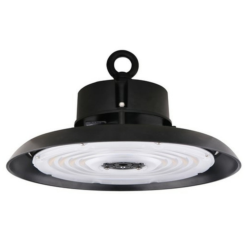 Morris Products 100 Watt 120-277V LED UFO High Bay Light Black Finish Specification Grade 4000K Cool White Black 