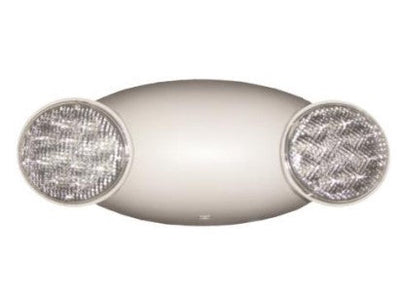 Morris Products Standard Output Self Diagnostic Emergency Battery Backup LED Round Bug Eyes Light Fixture White  