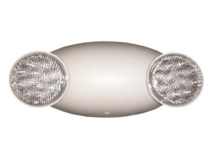 Morris Products High Output Emergency Battery Backup LED Round Bug Eyes Light Fixture White  