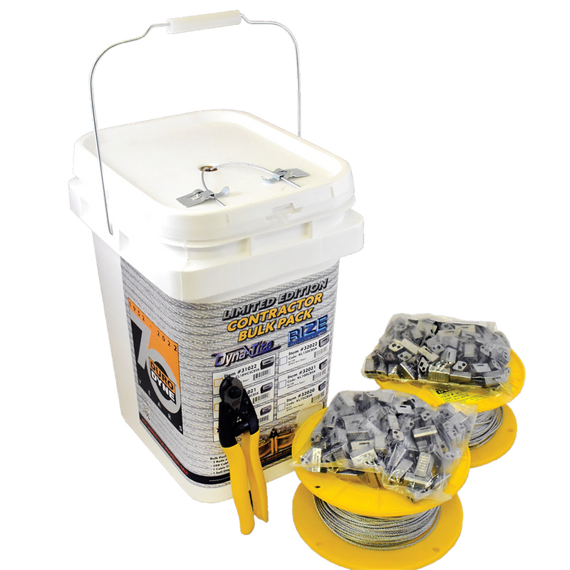 Rize Enterprises KL150 Galvanized Wire Rope and Cable Contractor Kit 1000 Foot  