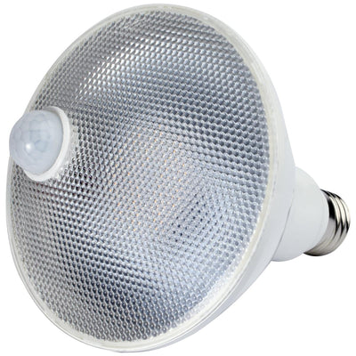 Satco 14 Watt LED PIR Motion Sensor PAR38 Light Bulb   