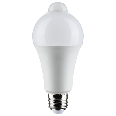 Satco 12 Watt LED PIR Motion Sensor A19 Light Bulb 3000K Warm White  