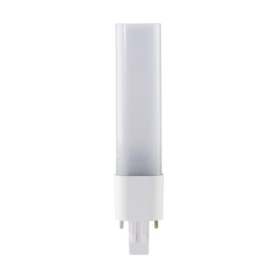 Satco 5.5 Watt Dual Mode LED CFL Replacement PL Light Bulb 2 Pin GX23 Base   