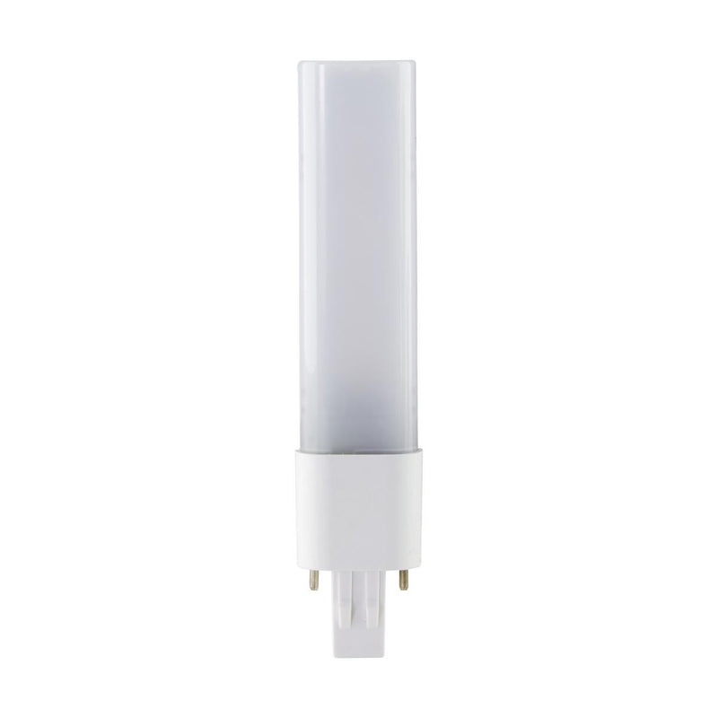 Satco 5.5 Watt Dual Mode LED CFL Replacement PL Light Bulb 2 Pin GX23 Base   