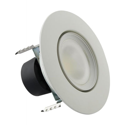 Satco 4 Inch 8 Watt LED Color Selectable 120V Gimbal Downlight Retrofit 2700/3000/3500/4000/5000K Selectable White 