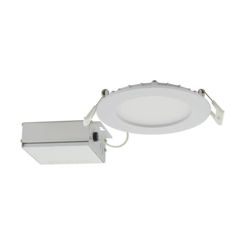 Satco 8 Inch 24 Watt 120V Color Selectable Round LED Direct Wire Recessed Downlight Selectable White 