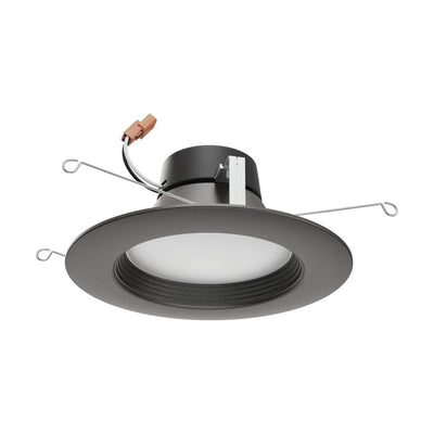 Satco 5 to 6 Inch 9 Watt Round Color Selectable LED Downlight Retrofit 2700/3000/3500/4000/5000K Selectable Bronze 