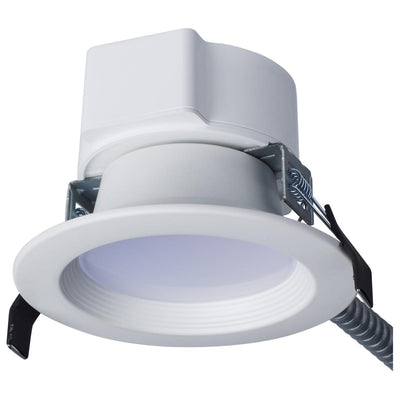 Satco 4 Inch 12 Watt LED New Construction Commercial Downlight 2700/3000/3500/4000/5000K   