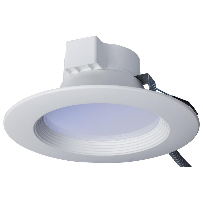 Satco 8 Inch 22 Watt LED New Construction Commercial Downlight 2700/3000/3500/4000/5000K   