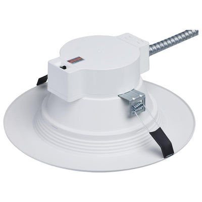 Satco 8 Inch 22 Watt LED New Construction Commercial Downlight 2700/3000/3500/4000/5000K   